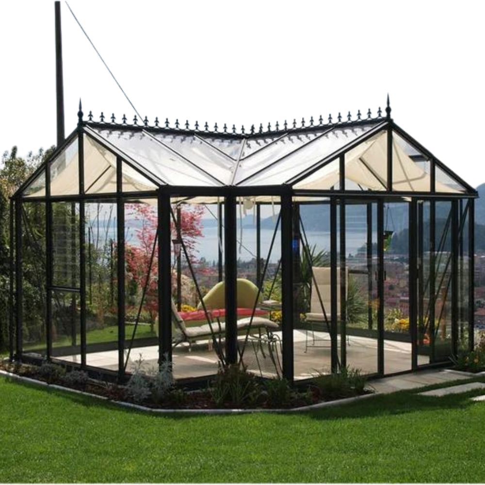 Create your own lush paradise with the T-Shaped Victorian Greenhouse. Enjoy fresh produce and beautiful flowers in the comfort of your own backyard.