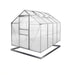 As an expert in the greenhouse industry, I can confidently state that our Aluminum Greenhouse with Steel Base is the perfect solution for all your gardening needs.