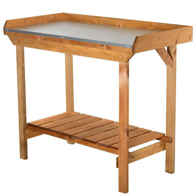 Get the perfect accessory for your backyard greenhouse! Add the Wooden Greenhouse Gardener's Table to your gardening setup today.